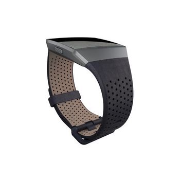 Fitbit Ionic Correa De Cuero Perrforado Horween Azul Mediano