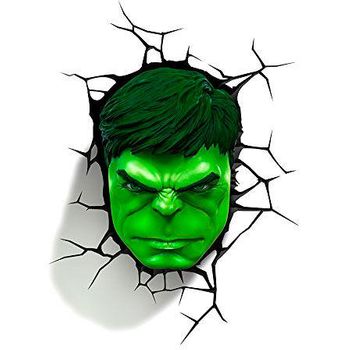 Lampara Led 3d Pared Hulk Marvel