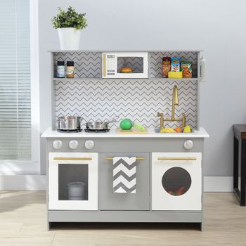 Cocina De Madera Infantil Con Accesorios 100x32x110 Cm Blanco - Cocinas  Infantiles De Juguete Para Niños con Ofertas en Carrefour