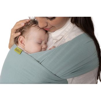 Boba Wrap Fular Elástico Portabebé Bambú Serenity, Ideal Recién Nacidos, Pañuelo Porteo Ergonómico Ajustable, Tejido Viscosa Bambú Termoregulador Para Verano. Sea Mist