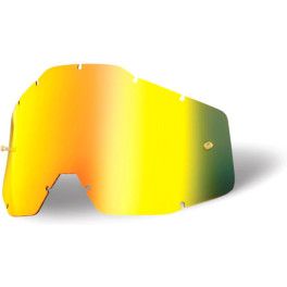 100% Lentes De Repuesto De Espejo Antivaho Accuri/strata Youth Gold/smoke