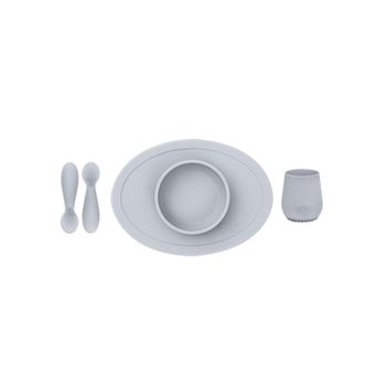 Tiny Set De Primeros Alimentos - Gris Claro - 4+ (tiny Bowl, Cup, Spoons)