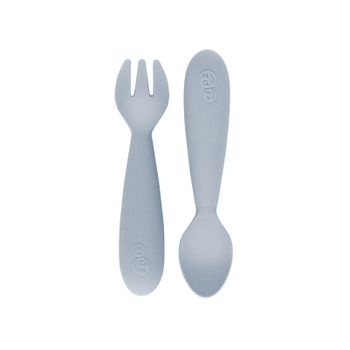 Mini Fork & Spoon - Pack De Cuchara Y Tenedor - Gris Claro - 12+