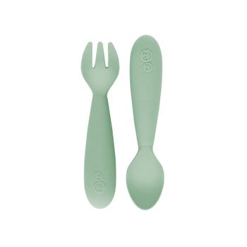 Mini Fork & Spoon - Pack De Cuchara Y Tenedor - Salvia - 12+