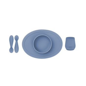 Tiny Set De Primeros Alimentos - Indigo - 4+ (tiny Bowl, Cup, Spoons)