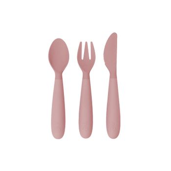 Happy Utensils (cuchara, Tenedor Y Cuchillo) - Rosa Pálido - 24+