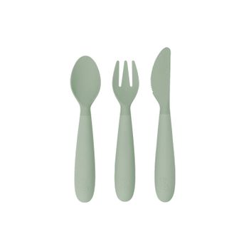 Happy Utensils (cuchara, Tenedor Y Cuchillo) - Salvia - 24+