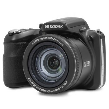 Kodak Pixpro Astro Zoom Az425 - Cámara Digital Bridge, Zoom Óptico 42x, Gran Angular 24mm, 20 Megapíxeles, Lcd 3, Vídeo Full Hd 1080p, Batería Li-ion - Negro