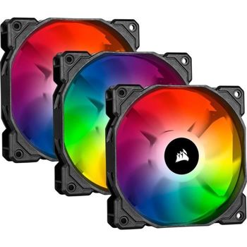 Ventilador Corsair Icue Sp120 Rgb Pro - Diámetro 120 Mm - Led Rgb - Paquete Triple Con Nod