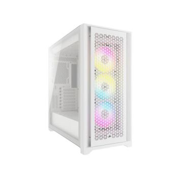 Caja Corsair Icue 5000d Rgb Airflow Cristal Templado Blanca Cc-9011243-ww