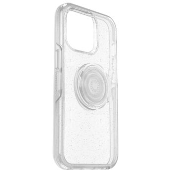 Funda Otterbox Iphone 13 Pro Popgrip Otter+ Pop Symmetry Transparente Purpurina