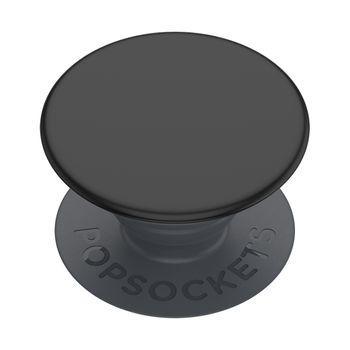 Popsocket negro con purpurina, accesorio para móviles