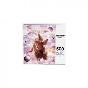 Puzzle De 500 Piezas Random Galaxy Gato Ojos Rayos Laser