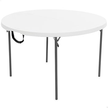 Mesa Redonda Plegable Lifetime Ø122x74 Cm