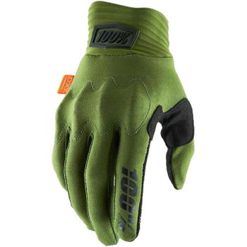 100% Cognito D30 Guantes Verde Militar/negro