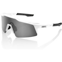 100% Gafas Speedcraft Sl Blanco Mate Y Lentes Hiper Gris