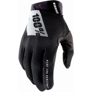 100% Guantes Ridefit Negro