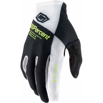 100% Guantes Celium Negro/blanco/amarillo Fluo