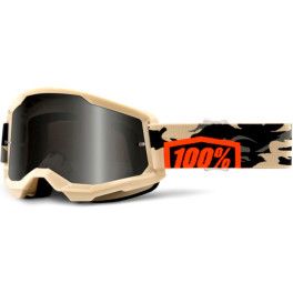 100% Gafas De Arena Strata 2 Beige Y Lentes Negras