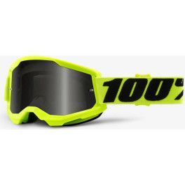 100% Strata 2 Sand Goggle Yellow - Smoke Lens