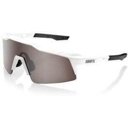 100% Gafas Speedcraft Blanco Mate Y Lentes Hiper Gris