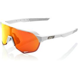 100% S2 - Soft Tact Off White - Hiper Red Multilayer Mirror Lens