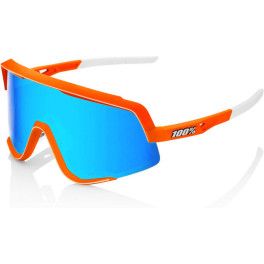 100% Glendale - Neon Orange - Hiper Blue Multilayer Mirror Lens