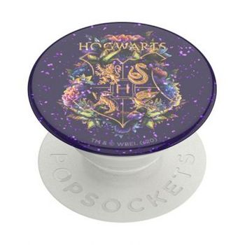 Pop Grip Para Smartphones Diseño Estándar Hogwarts Floral Glitter