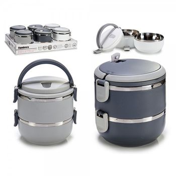 Fiambrera Circular de Acero Inox. Ibili Camping Ø 16 cm Ø 20 cm