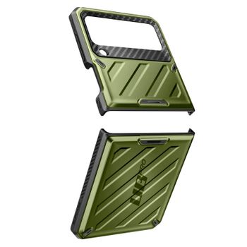 Carcasa Samsung Galaxy Z Flip 4 Multicapa Unicorn Beetle Pro Supcase Verde