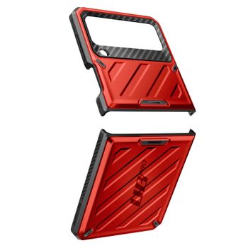 Carcasa Samsung Galaxy Z Flip 4 Multicapa Unicorn Beetle Pro Supcase Rojo