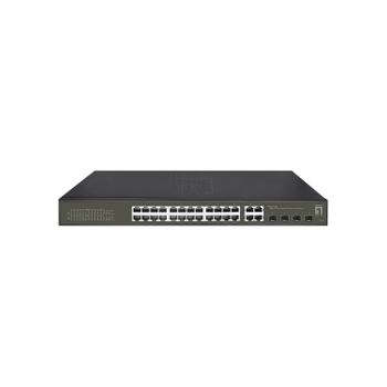 Levelone Ges-2128p Switch Gestionado L2 Gigabit Ethernet (10/100/1000) Energía Sobre Ethernet (poe) Negro