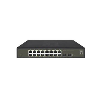 Levelone Ges-2118 Switch Gestionado L2 Gigabit Ethernet (10/100/1000) Negro