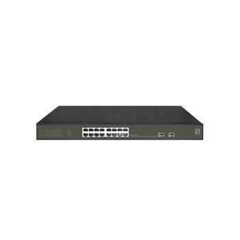 Levelone Ges-2118p Switch Gestionado L2 Gigabit Ethernet (10/100/1000) Energía Sobre Ethernet (poe) Negro
