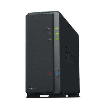 Nas Synology Diskstation Ds118/ 1 Bahía 3.5'- 2.5'/ 1gb Ddr4/ Formato Torre