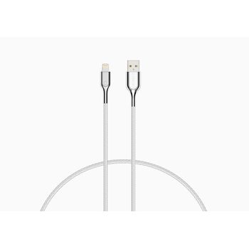 Cygnett Lightning - Usb-a 1 M Acero Inoxidable, Blanco