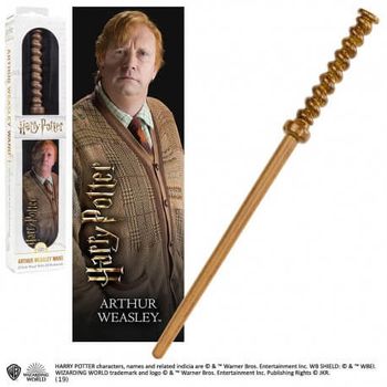 Replica Varita Harry Potter Arthur Weasley Con Marcapaginas