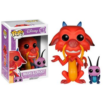 Figura Pop Vinyl Disney Mulan Mushu & Cricket