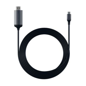 Cable Usb C A Hdmi Resolución 4k 60hz Longitud 175cm Satechi Gris