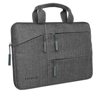 Bolso Para Macbook 13 '' Nailon Impermeable Multicompartimentos, Satechi Gris