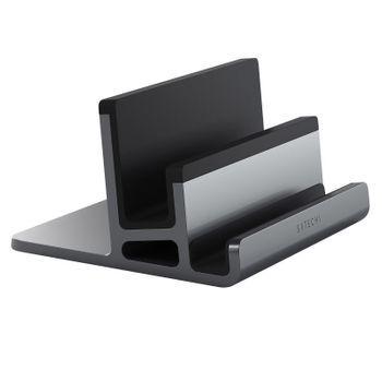 Soporte Escritorio Doble Espacio Para Macbook, Ipad, Iphone Satechi Gris