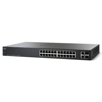 Cisco Small Business Smart Plus Sg220-26 - Conmutador - Gestionado - 24 X 10/100/1000 + 2 X Gigabit Sfp Combinado - Sobremesa, Montaje En Rack