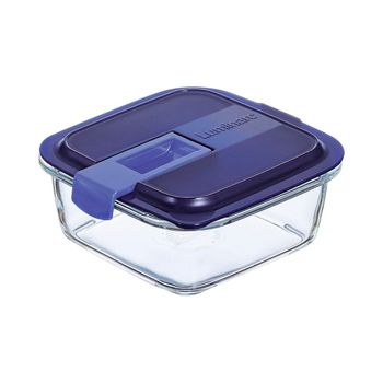 Recipiente Hermetico Rectangular de Cristal LUMINARC Pure Box Active 0,38  L. - Transparente