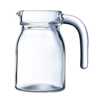 Tienda Eurasia Jarra de agua de cristal con tapa con 2 tipos de apertura  1.2L