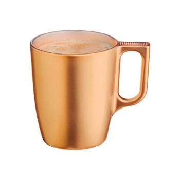 Luminarc Flashy - Taza De Desayuno De 25 Cl En Vidrio Templado. Neo Gold