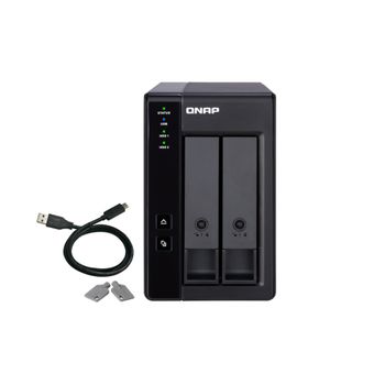 Almacenamiento En Red Nas Qnap Tr-002               Negro