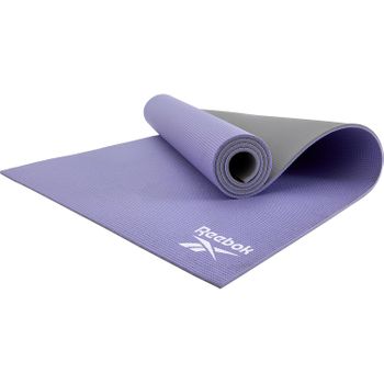 Reebok Esterilla De Yoga 6 Mm Doble Cara Morado/gris