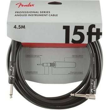 Fender Pro 4,5m Ang Inst Cable Negro