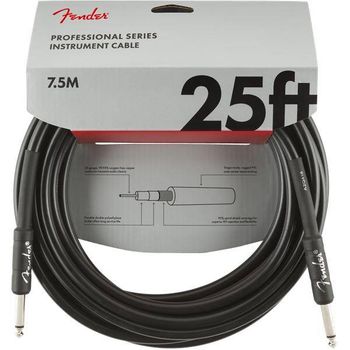 Fender Pro 7,6m Cable Instrumentos Negro