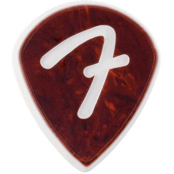 Fender 'f' Grip 551 Shell Pack 3 Púas Guitarra Red